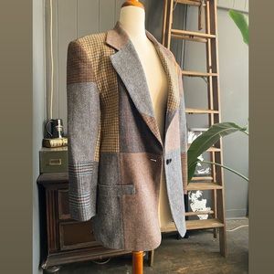 VTG Wool Blazer Coat 100% Wool